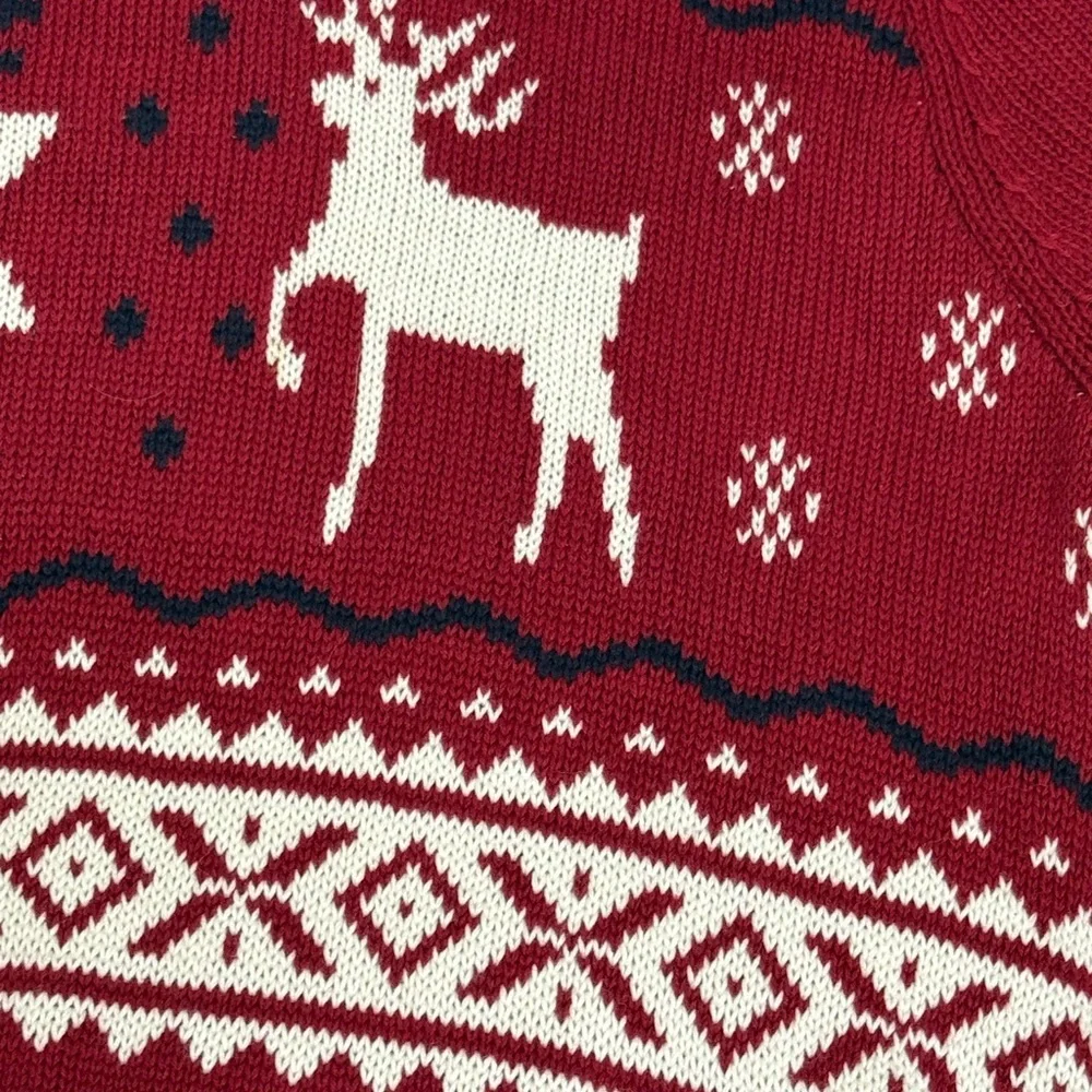 Dockers Festive Red Crewneck Sweater